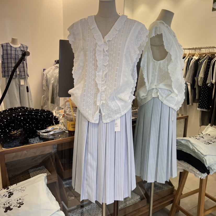 TAN&amp;COMO韓國直郵女士新款真品推薦熱賣25春夏半身裙中短裙tan-COMO半身裙/中短裙