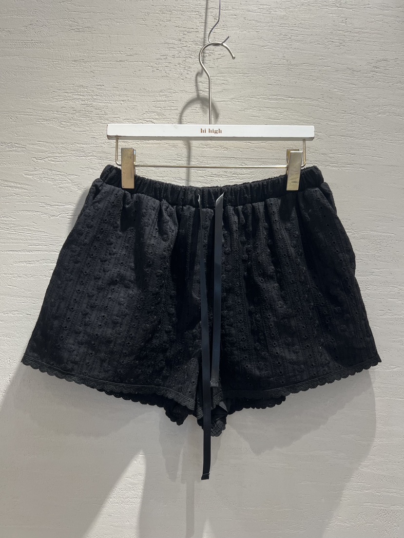HI HIGH韓國直郵女士新品時尚人氣25春夏職業休閑短褲蕾絲SEESTAR/hi high短褲圖色2