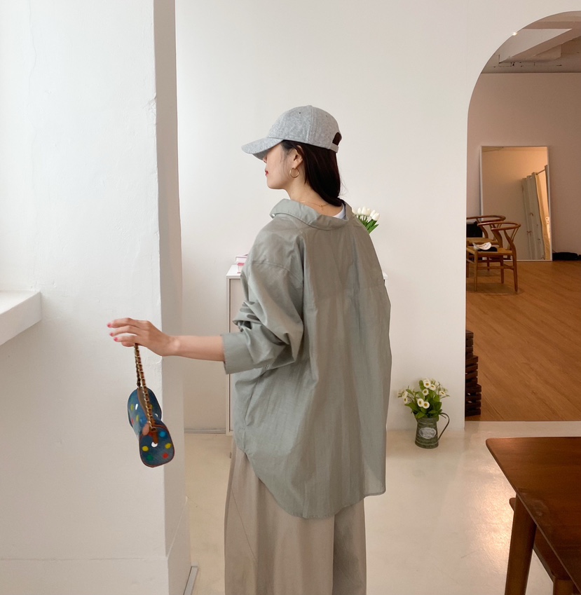 YESFREE韓國直郵女裝新款時尚25春夏職業推薦真品襯衫蕾絲衫YESFREE襯衫/蕾絲衫