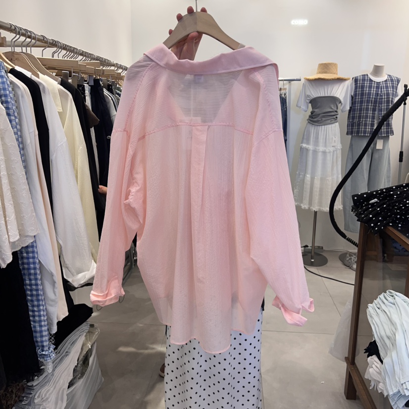 TAN&COMO韓國代購女裝新品熱賣休閑職業25春夏襯衫蕾絲衫tan-COMO襯衫/蕾絲衫