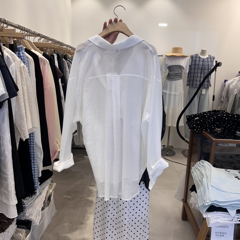 TAN&COMO韓國代購女裝新品熱賣休閑職業25春夏襯衫蕾絲衫tan-COMO襯衫/蕾絲衫
