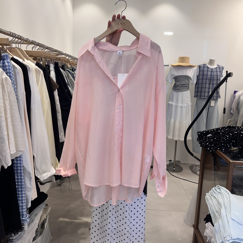 TAN&COMO韓國代購女裝新品熱賣休閑職業25春夏襯衫蕾絲衫tan-COMO襯衫/蕾絲衫圖色2