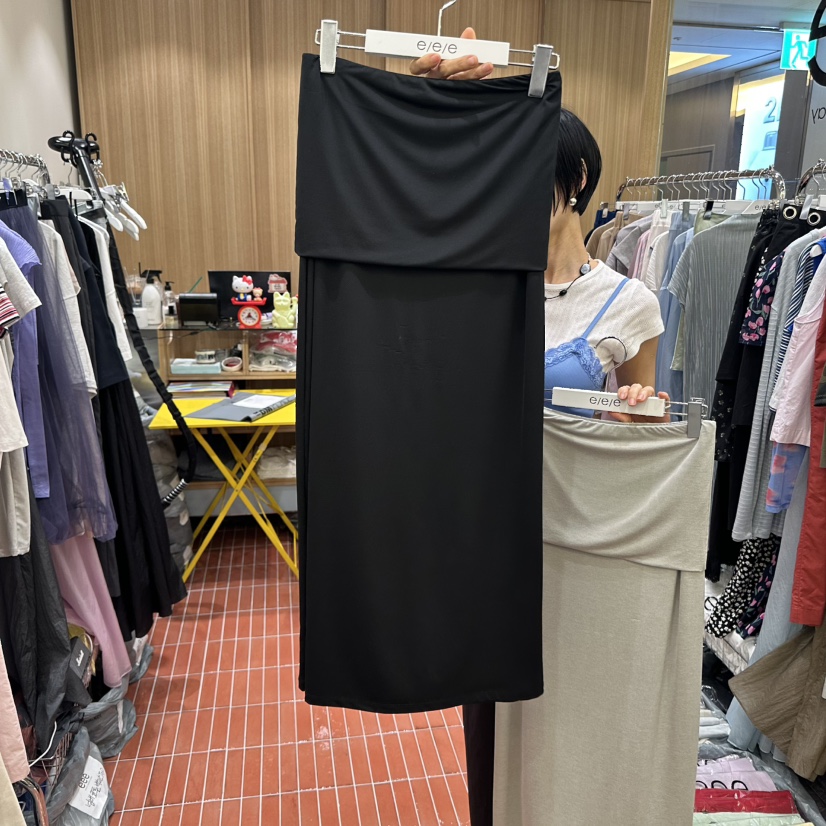 E/E/E韓國代購女裝新款時尚真品人氣休閑熱賣推薦25春夏長裙E/E/E長裙圖色2
