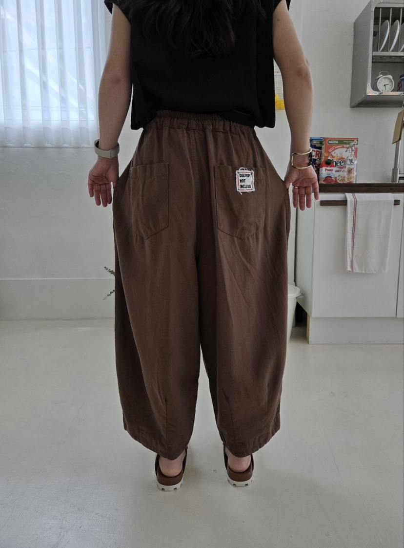 YESFREE東大門實拍女裝新款25春夏熱賣推薦休閑時尚休閑褲亞麻YESFREE休閑褲