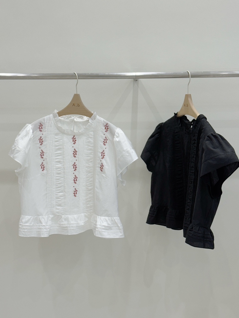 AUTUMN BEIGE PLUS東大門代購女裝新品25春夏休閑襯衫蕾絲衫A.b/AUTUMN BEIGE襯衫/蕾絲衫