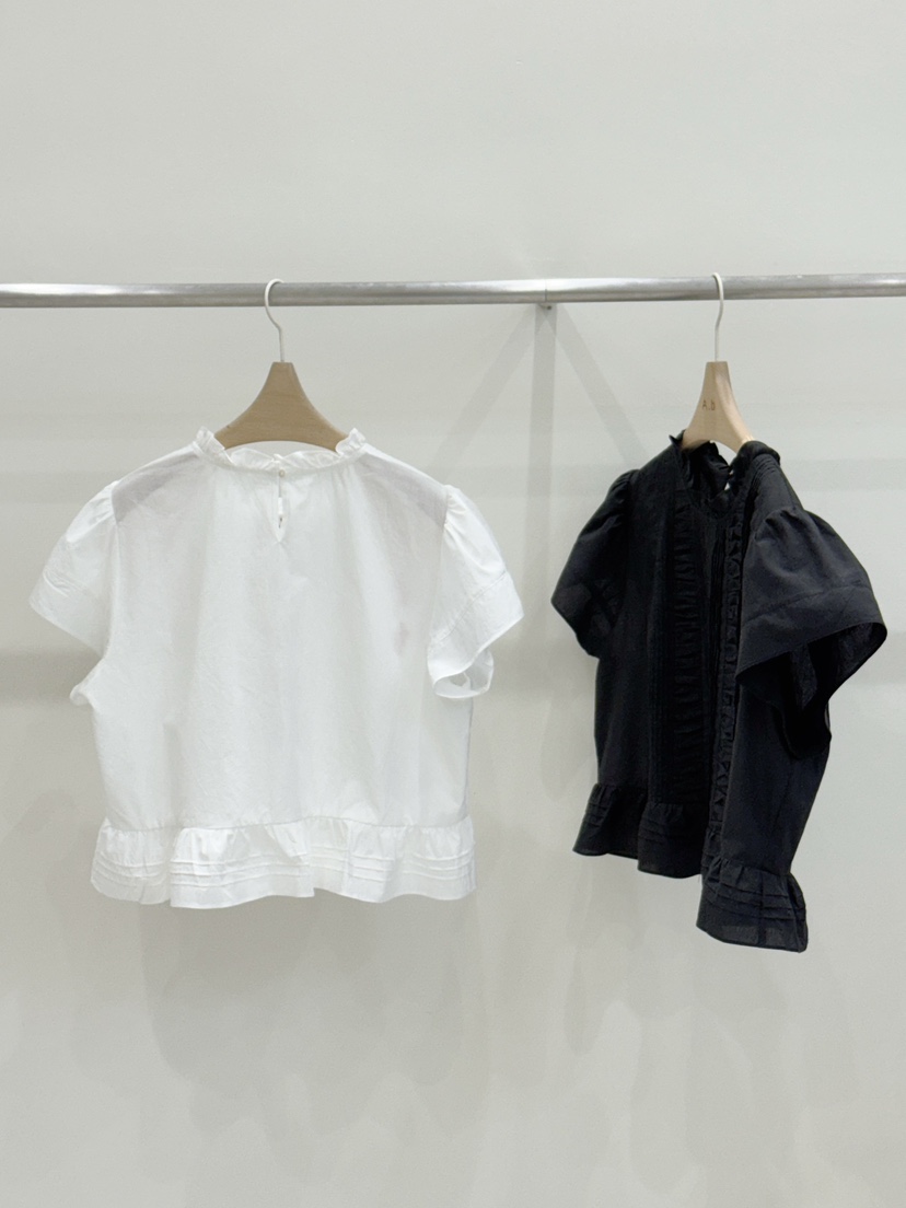 AUTUMN BEIGE PLUS東大門代購女裝新品25春夏休閑襯衫蕾絲衫A.b/AUTUMN BEIGE襯衫/蕾絲衫