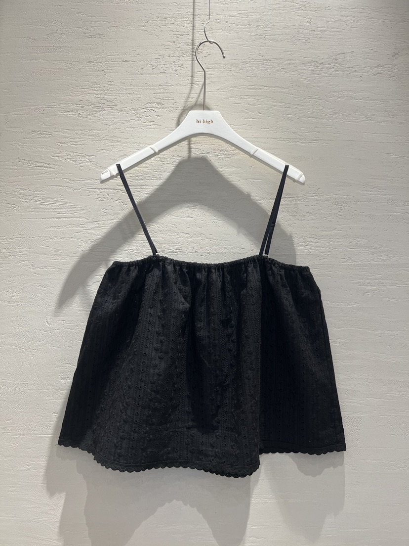 HI HIGH東大門直郵女士新款休閑25春夏職業真品吊帶背心蕾絲SEESTAR/hi high吊帶/背心圖色2