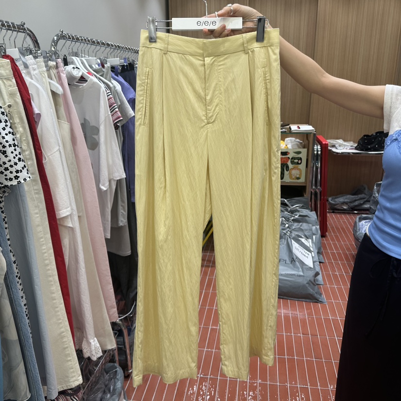 E/E/E韓國直郵女士新款職業熱賣人氣真品時尚25春夏休閑褲E/E/E休閑褲圖色3