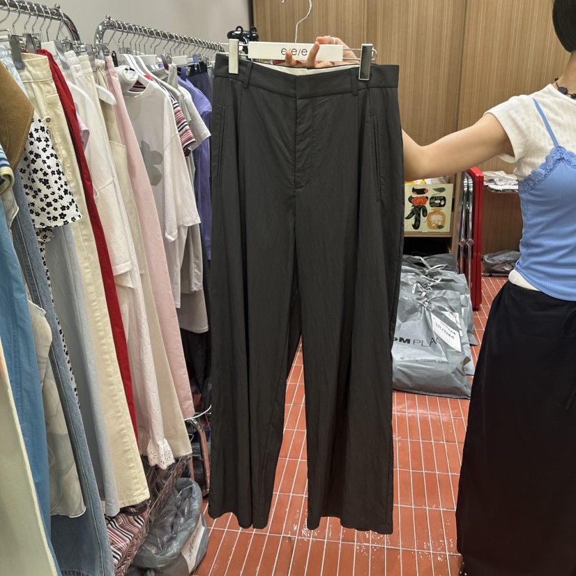 E/E/E韓國直郵女士新款職業熱賣人氣真品時尚25春夏休閑褲E/E/E休閑褲圖色4