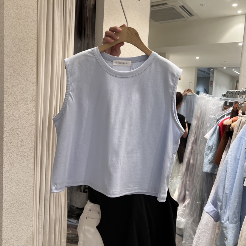 SSEMIENNE韓國直郵女士新品25春夏人氣時尚推薦職業吊帶背心SSEMIENNE吊帶/背心圖色1