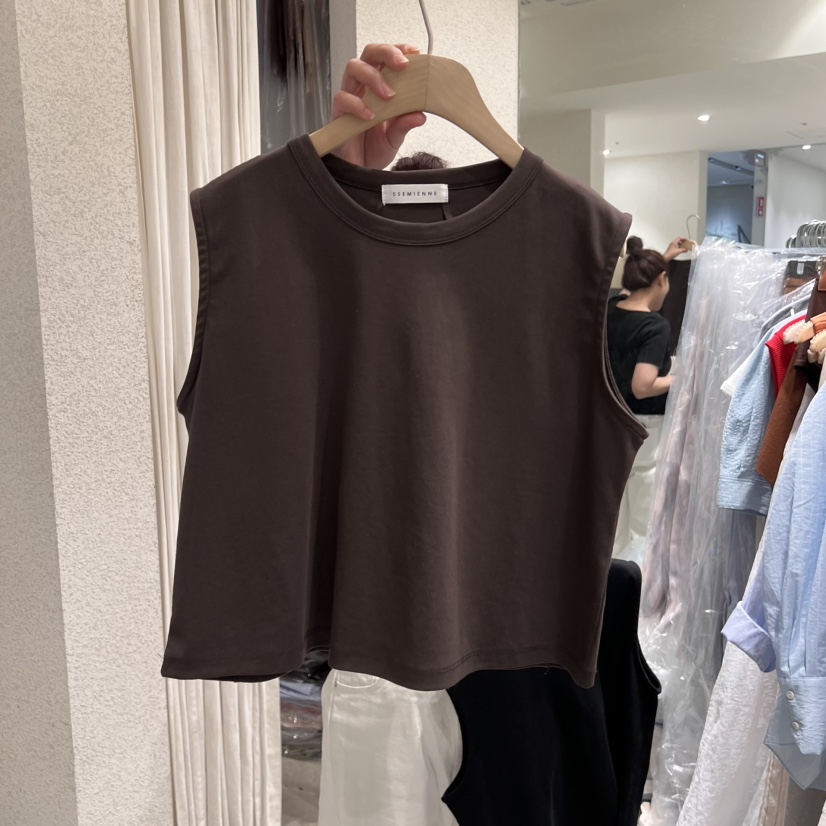 SSEMIENNE韓國直郵女士新品25春夏人氣時尚推薦職業吊帶背心SSEMIENNE吊帶/背心圖色2