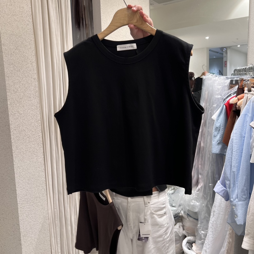 SSEMIENNE韓國直郵女士新品25春夏人氣時尚推薦職業吊帶背心SSEMIENNE吊帶/背心圖色3