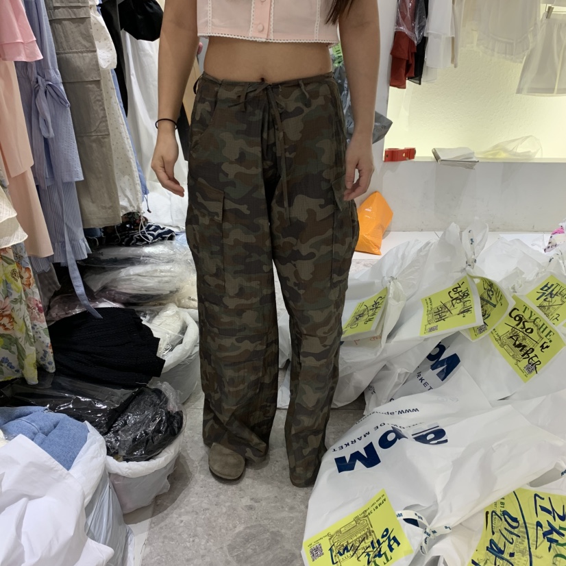 TYCHE韓國直郵女裝新款時尚真品人氣25春夏職業推薦休閑褲迷彩TYCHE休閑褲圖色1
