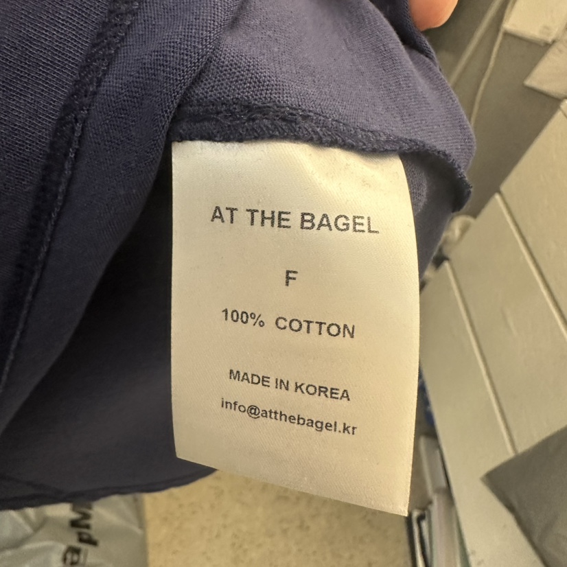 AT THE BAGEL東大門實拍女士新品休閑25春夏時尚職業推薦T恤AT THE BAGELT恤