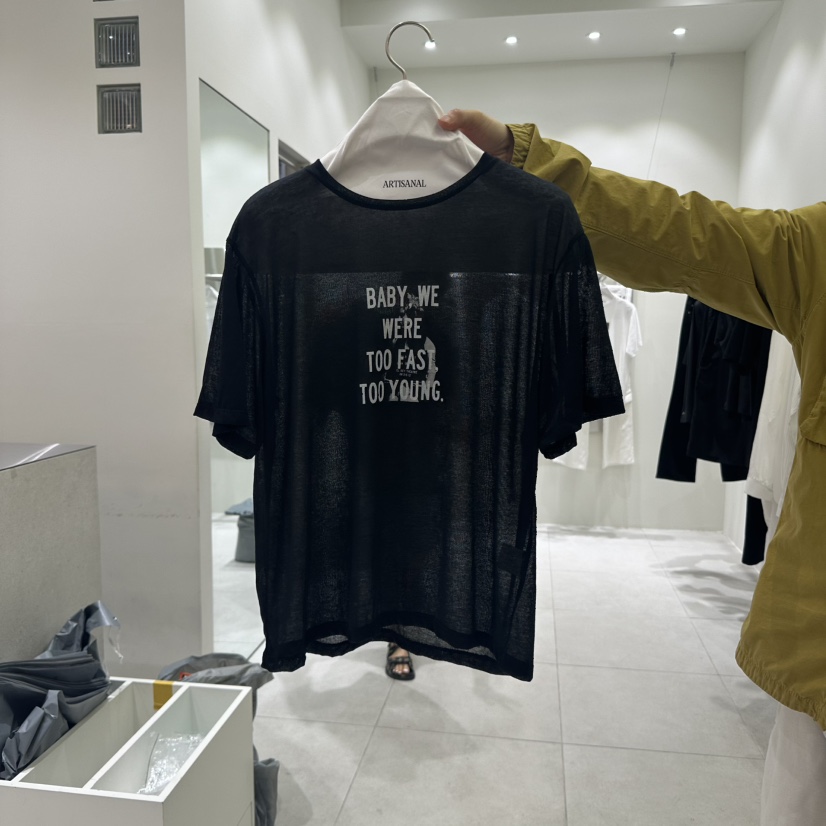 ARTISANAL東大門代購女士新品時尚職業推薦25春夏休閑T恤透明ARTISANALT恤圖色2