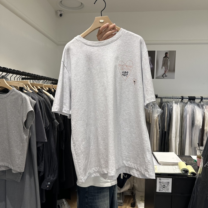 aube nunt東大門代購女裝新品真品時尚休閑熱賣人氣推薦T恤aube nuntT恤圖色3
