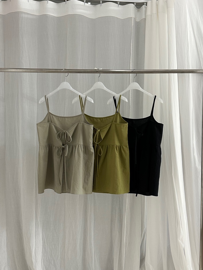 RIVER RAIN韓國直郵女士新品人氣休閑職業25春夏時尚吊帶背心RIVER RAIN吊帶/背心