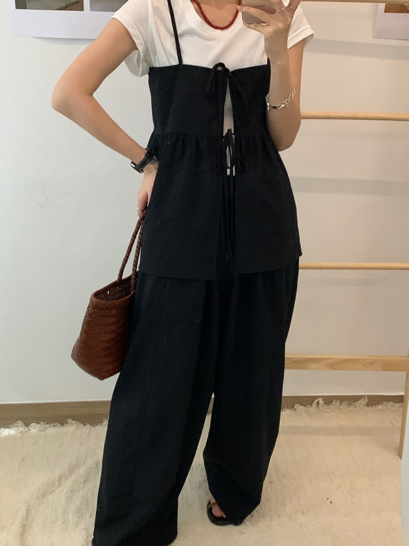 RIVER RAIN韓國直郵女士新品人氣休閑職業25春夏時尚吊帶背心RIVER RAIN吊帶/背心