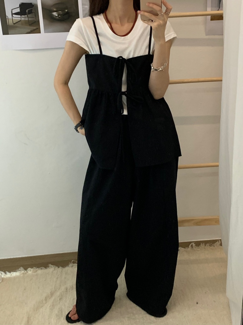 RIVER RAIN韓國直郵女士新品人氣休閑職業25春夏時尚吊帶背心RIVER RAIN吊帶/背心