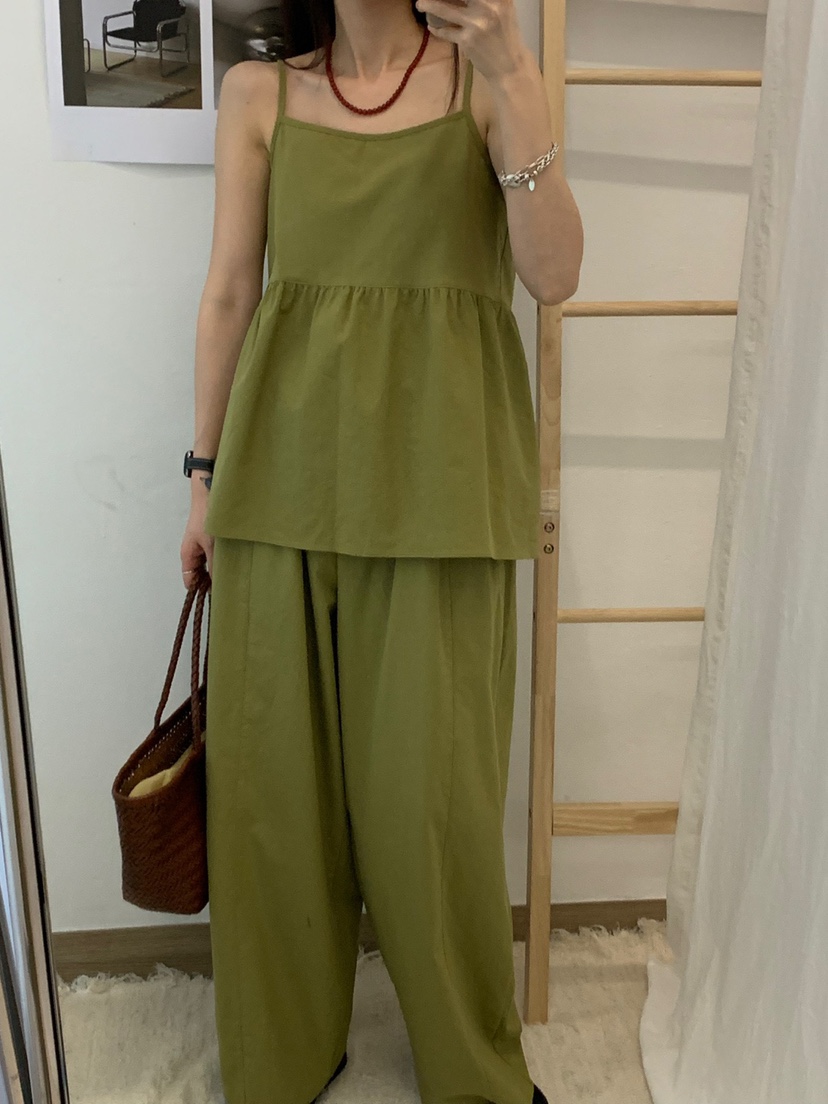 RIVER RAIN韓國直郵女士新品人氣休閑職業25春夏時尚吊帶背心RIVER RAIN吊帶/背心