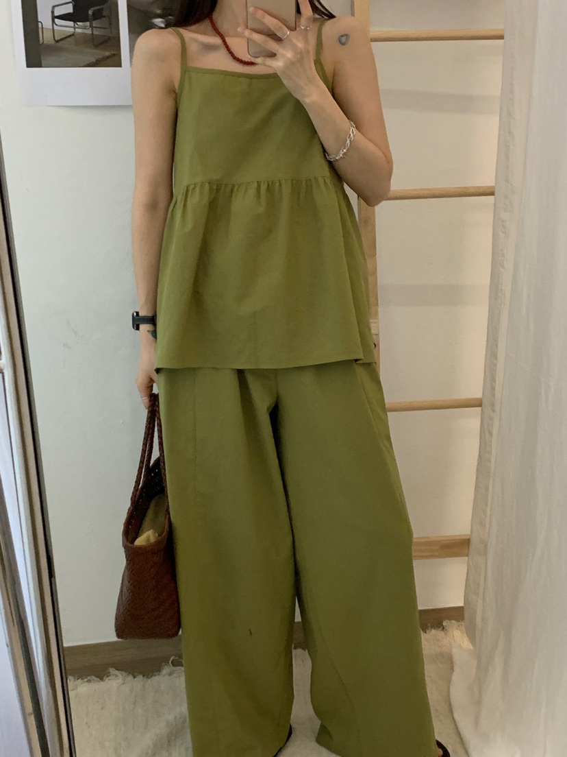 RIVER RAIN韓國直郵女士新品人氣休閑職業25春夏時尚吊帶背心RIVER RAIN吊帶/背心