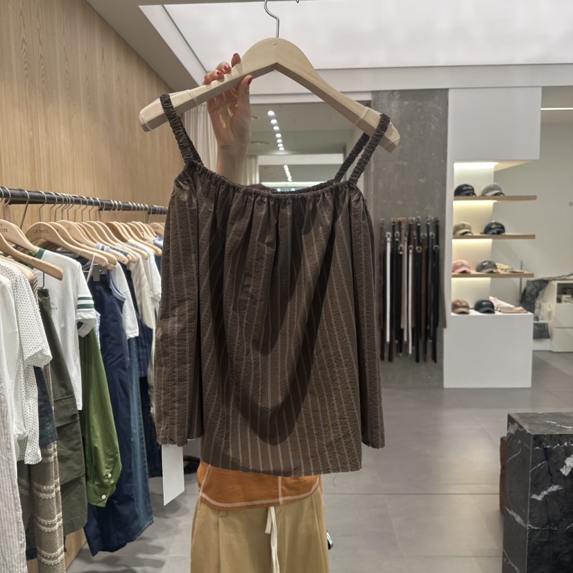 STAYFELT/OF NOTE韓國代購女士新品推薦人氣吊帶背心褶皺OF NOTE/STAYFELT吊帶/背心