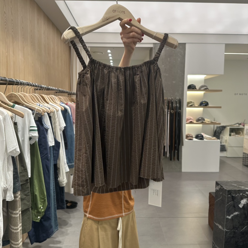 STAYFELT/OF NOTE韓國代購女士新品推薦人氣吊帶背心褶皺OF NOTE/STAYFELT吊帶/背心圖色2