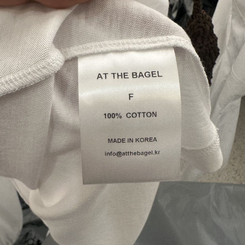 AT THE BAGEL東大門實拍女裝新品時尚推薦休閑25春夏長袖T恤AT THE BAGEL長袖T恤
