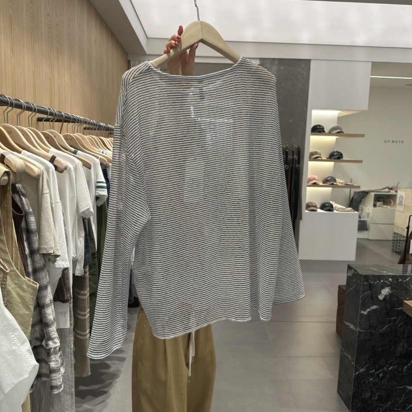 STAYFELT/OF NOTE韓國直郵女士新品推薦25春夏職業長袖T恤OF NOTE/STAYFELT長袖T恤