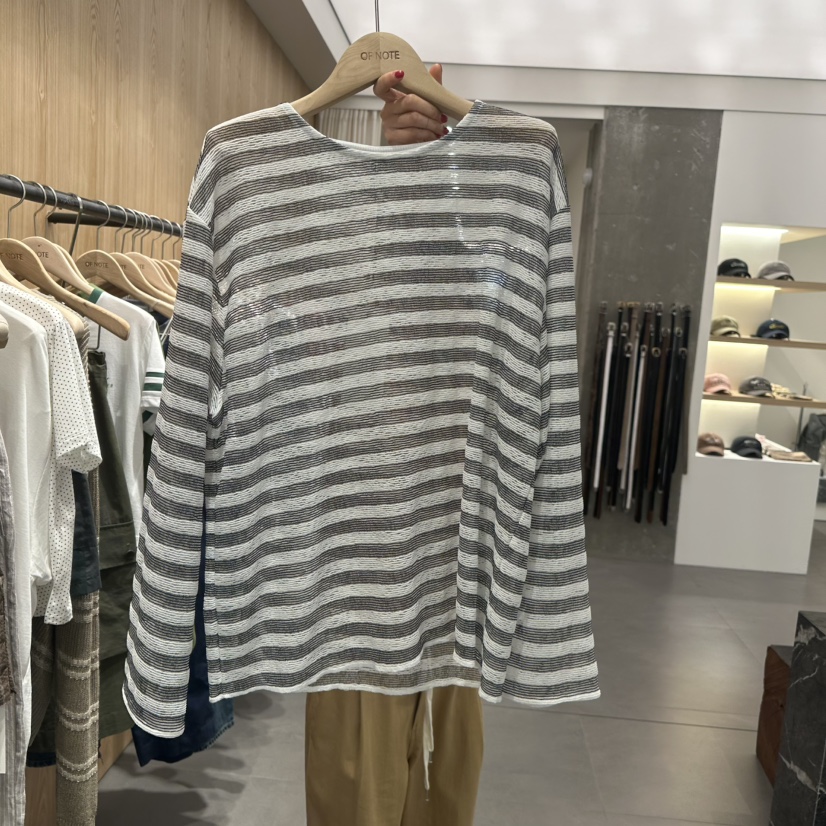 STAYFELT/OF NOTE韓國直郵女士新品推薦25春夏職業長袖T恤OF NOTE/STAYFELT長袖T恤圖色2