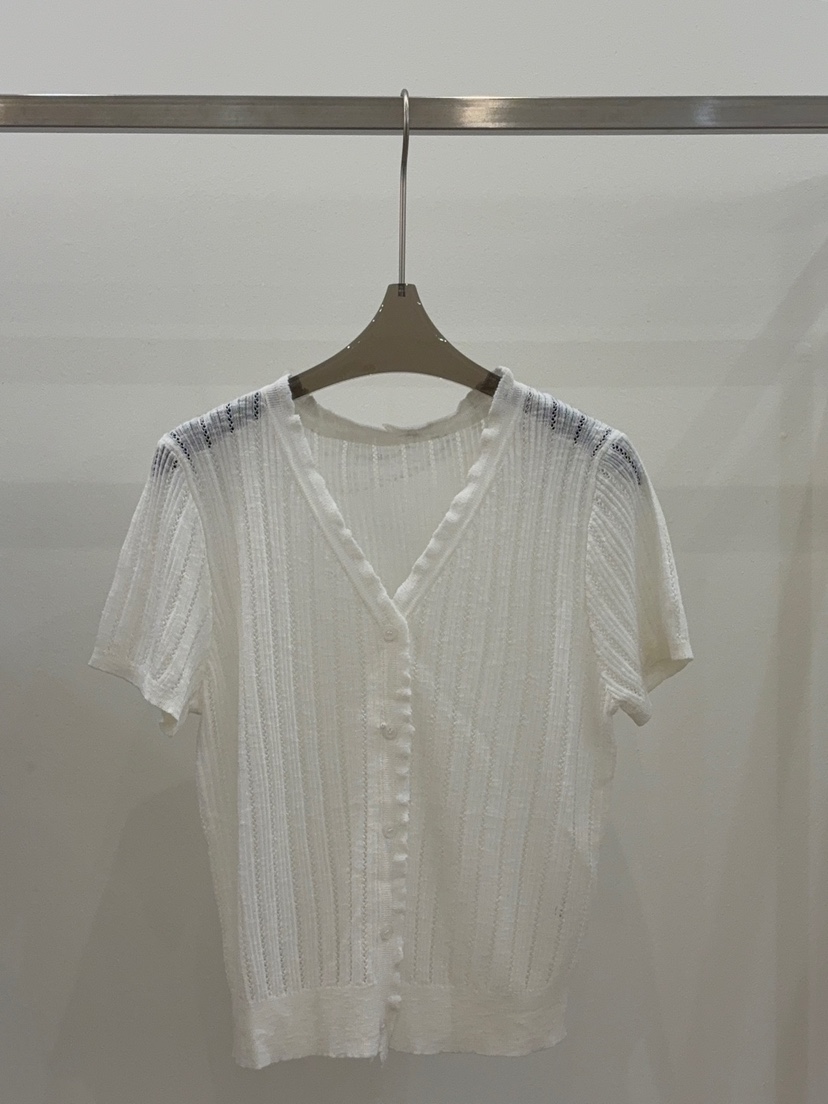 CICI東大門實拍女士新品真品推薦25春夏時尚針織衫荷葉邊開衫Ci Ci針織衫