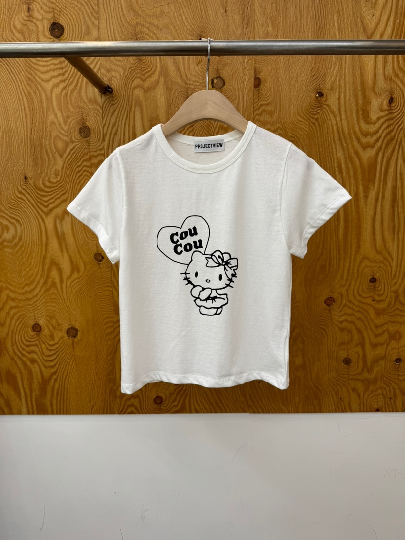 PROJECTVIEW韓國代購女裝新品休閑推薦人氣真品時尚25春夏T恤PROJECTVIEWT恤圖色1
