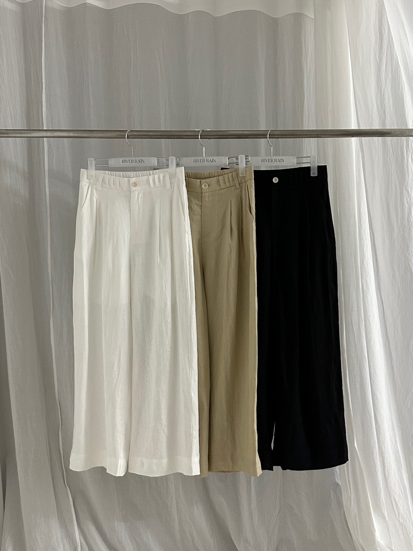 RIVER RAIN韓國代購女士新品真品人氣職業休閑推薦休閑褲亞麻RIVER RAIN休閑褲