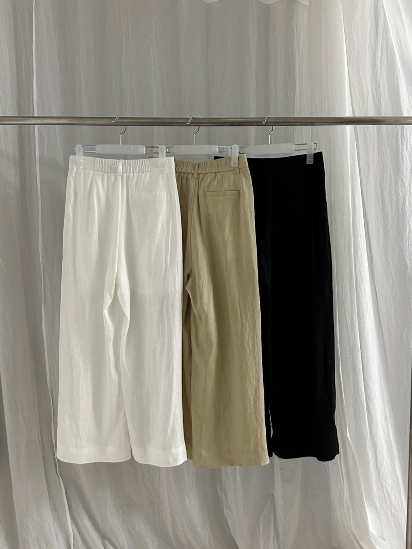 RIVER RAIN韓國代購女士新品真品人氣職業休閑推薦休閑褲亞麻RIVER RAIN休閑褲