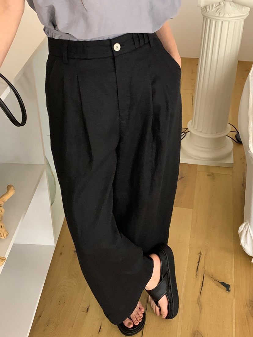 RIVER RAIN韓國代購女士新品真品人氣職業休閑推薦休閑褲亞麻RIVER RAIN休閑褲