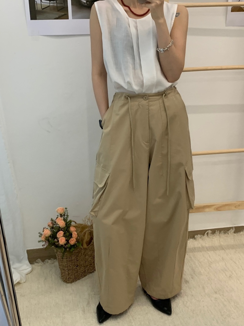 RIVER RAIN韓國直郵女裝新品人氣真品25春夏熱賣推薦休閑褲RIVER RAIN休閑褲