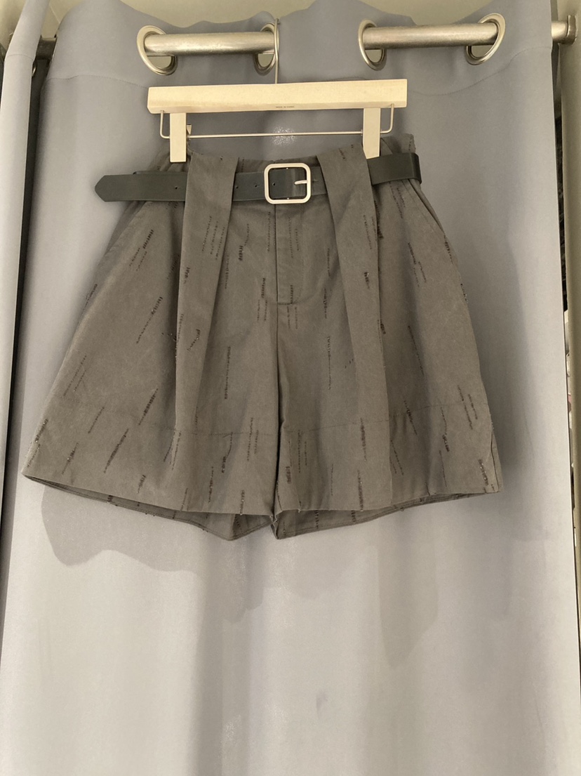 JOURNEY東大門實拍女士新品25春夏休閑真品熱賣推薦短褲含腰帶JOURNEY短褲圖色2