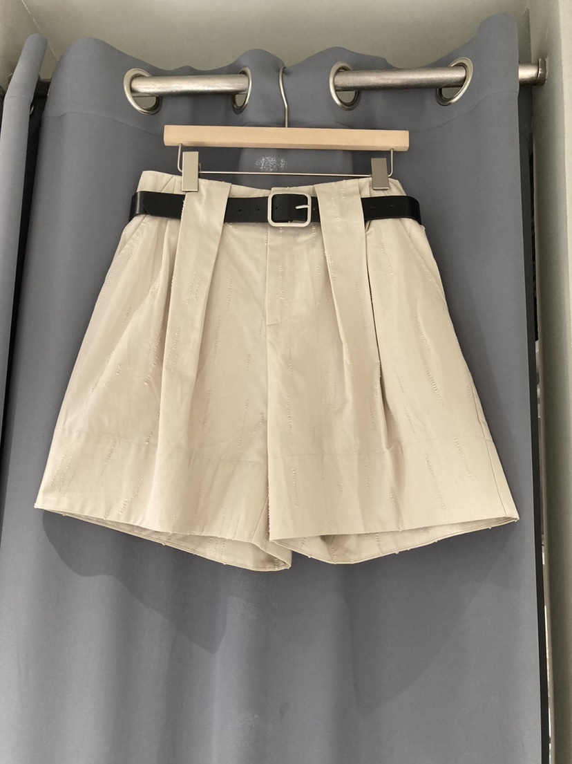 JOURNEY東大門實拍女士新品25春夏休閑真品熱賣推薦短褲含腰帶JOURNEY短褲圖色3