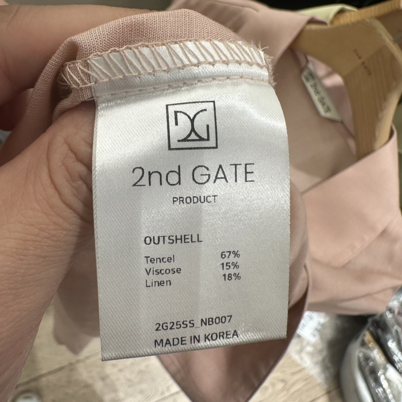 2ND GATE韓國直郵女士新品25春夏時尚熱賣職業真品襯衫蕾絲衫2ND GATE襯衫/蕾絲衫