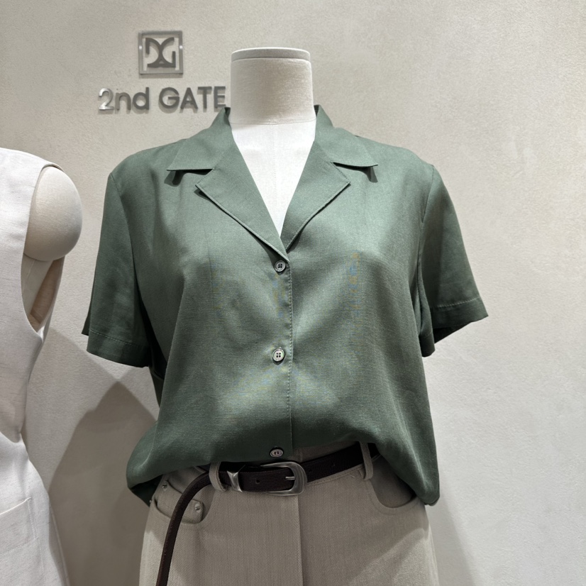 2ND GATE韓國直郵女士新品25春夏時尚熱賣職業真品襯衫蕾絲衫2ND GATE襯衫/蕾絲衫