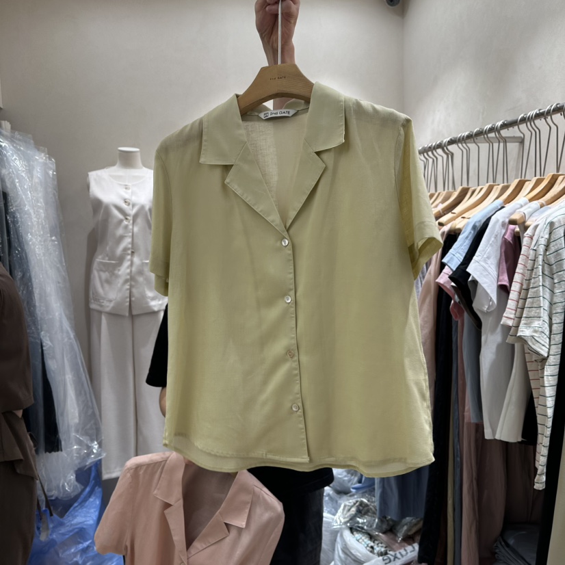 2ND GATE韓國直郵女士新品25春夏時尚熱賣職業真品襯衫蕾絲衫2ND GATE襯衫/蕾絲衫圖色3