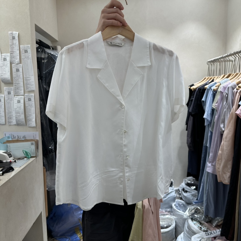 2ND GATE韓國直郵女士新品25春夏時尚熱賣職業真品襯衫蕾絲衫2ND GATE襯衫/蕾絲衫圖色4