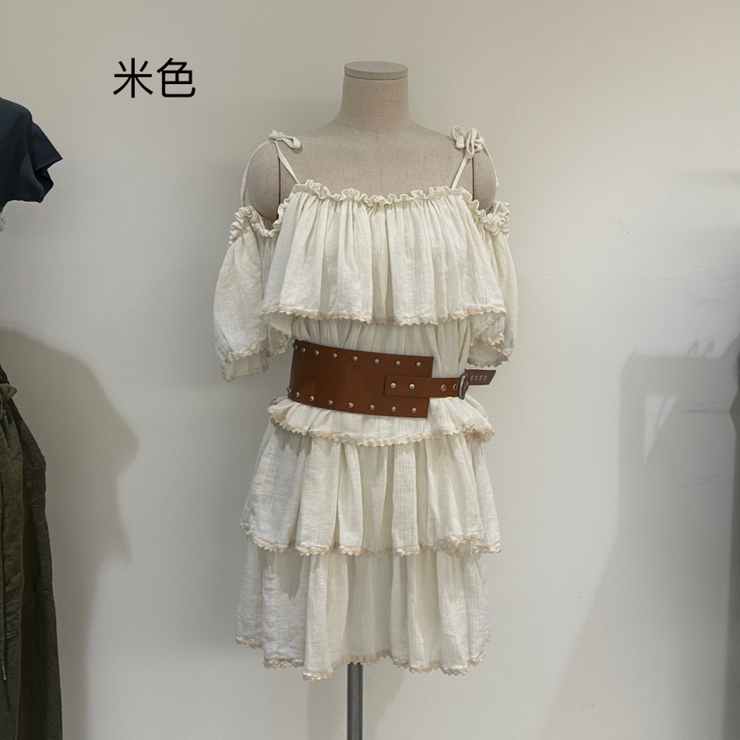 VAULT韓國直郵女裝新品25春夏真品休閑時尚推薦連衣裙含腰包VAULT連衣裙