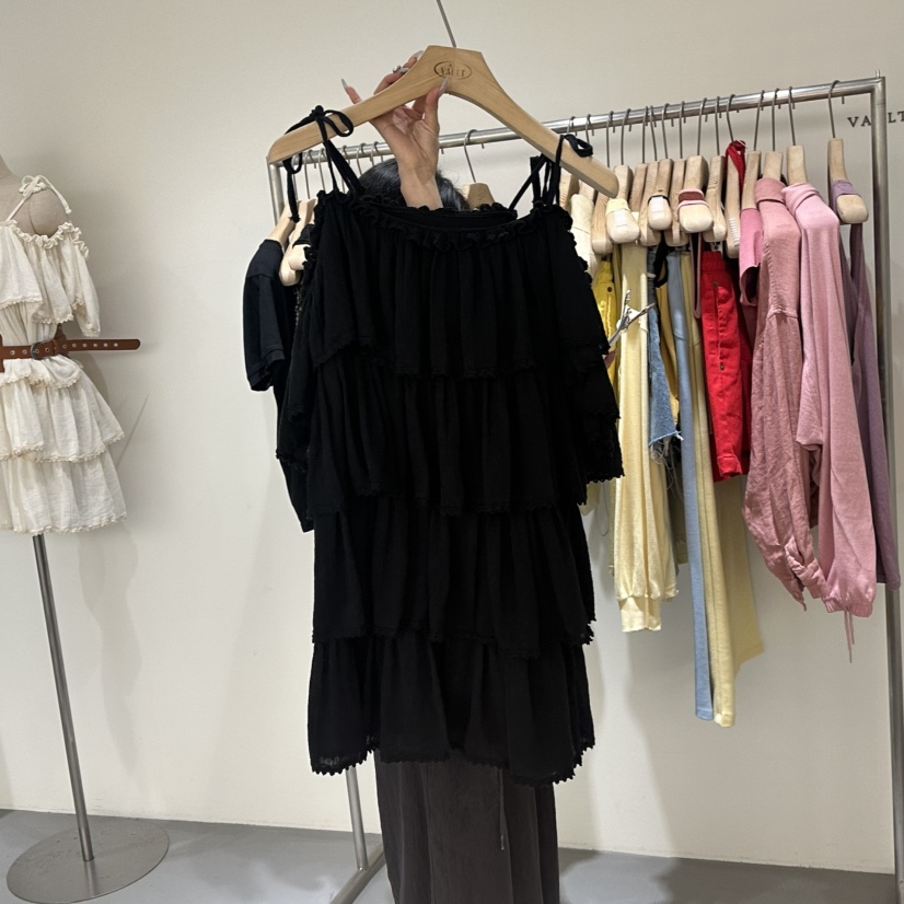 VAULT韓國直郵女裝新品25春夏真品休閑時尚推薦連衣裙含腰包VAULT連衣裙圖色3