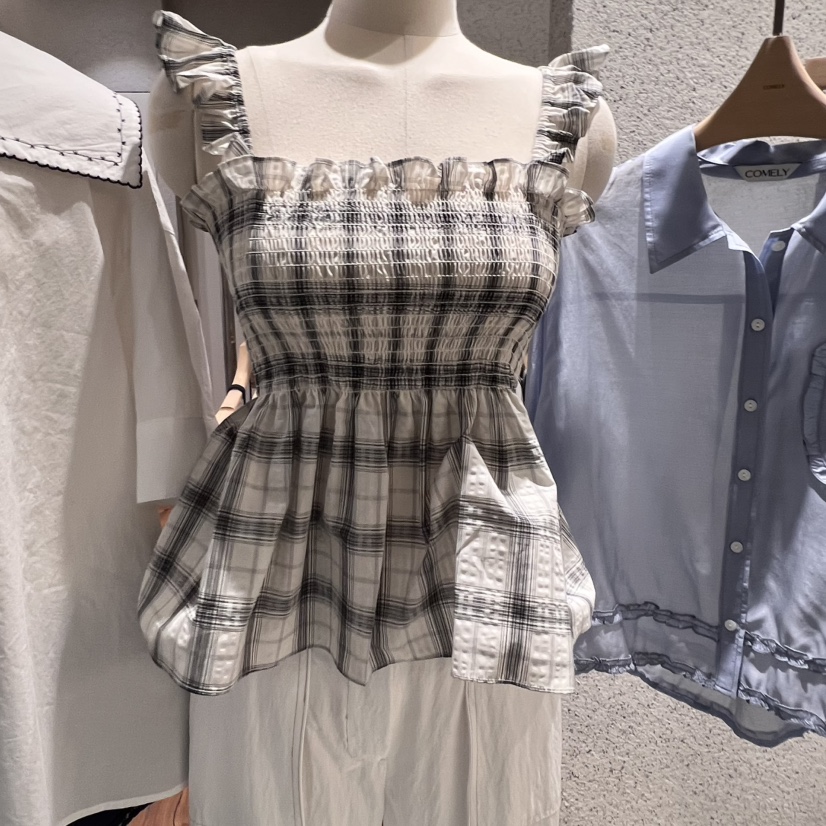 COMELY韓國直郵女裝新款推薦人氣休閑真品25春夏熱賣吊帶背心COMELY吊帶/背心