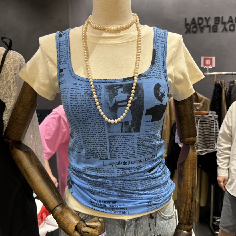 LADYBLACK東大門直郵女士新品25春夏真品推薦人氣休閑吊帶背心LADYBLACK吊帶/背心