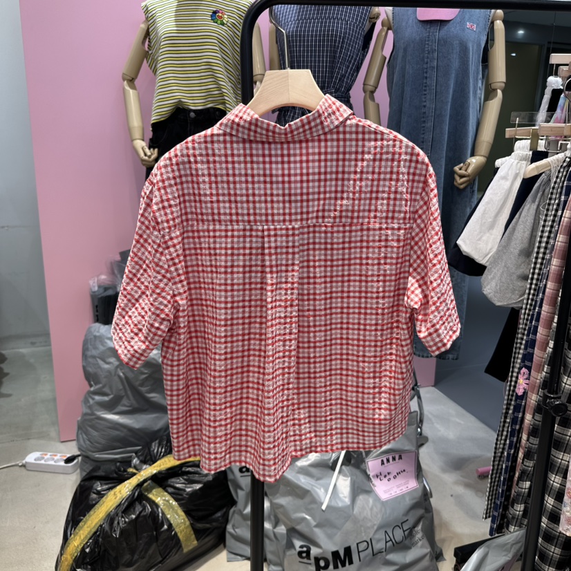 ANNA韓國代購女士新品休閑真品熱賣職業時尚25春夏襯衫蕾絲衫ANNA襯衫/蕾絲衫