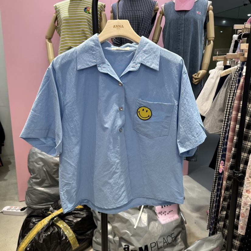 ANNA東大門代購女裝新款真品人氣熱賣職業休閑推薦襯衫蕾絲衫ANNA襯衫/蕾絲衫圖色2