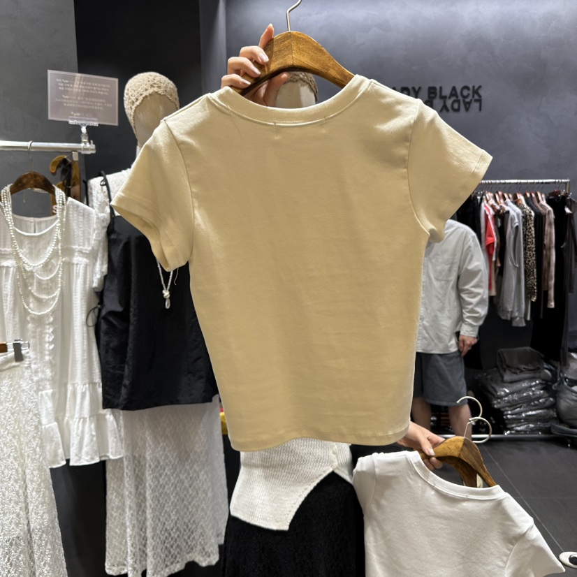 LADYBLACK東大門代購女裝新品職業休閑人氣真品25春夏推薦T恤LADYBLACKT恤