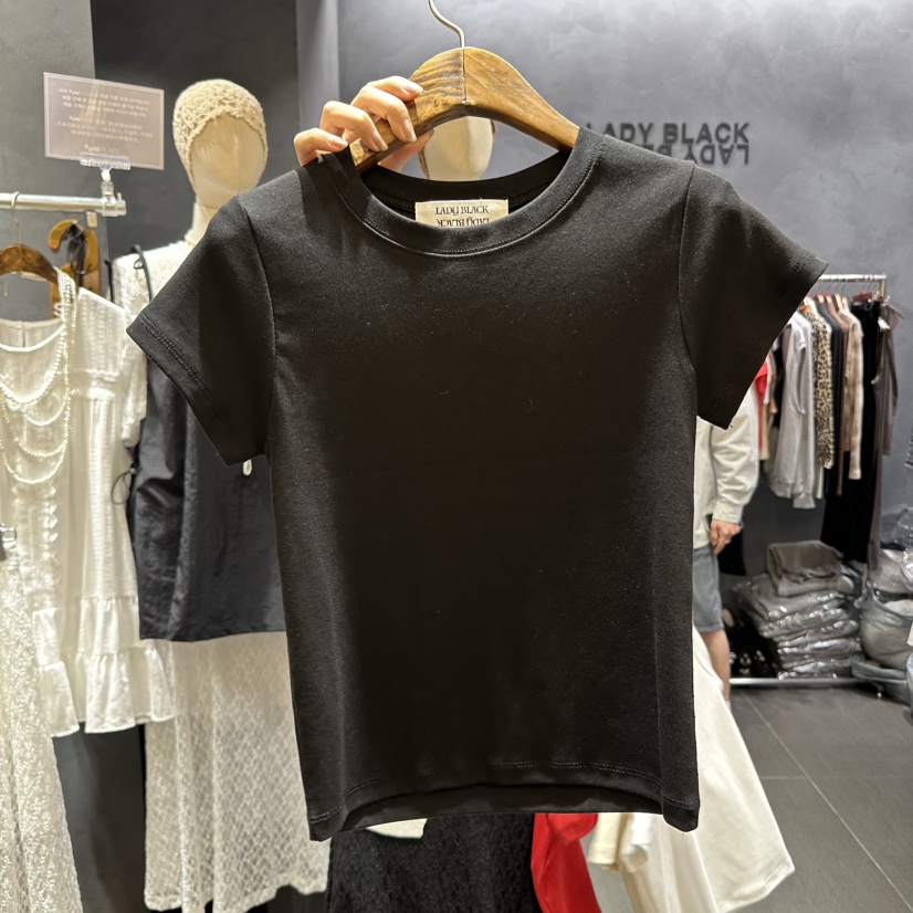 LADYBLACK東大門代購女裝新品職業休閑人氣真品25春夏推薦T恤LADYBLACKT恤圖色3